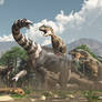Allosaurus and Apatosaurus