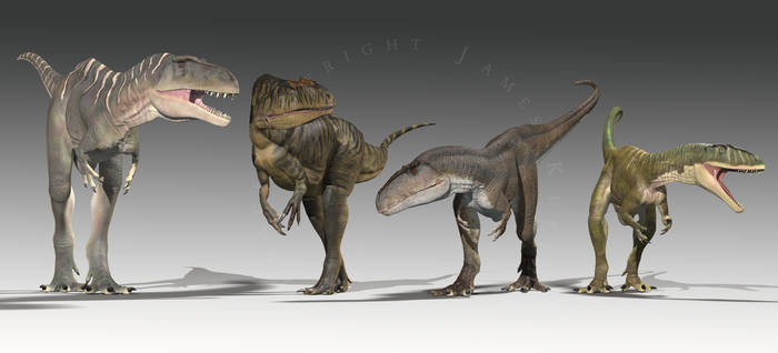 Four Theropods