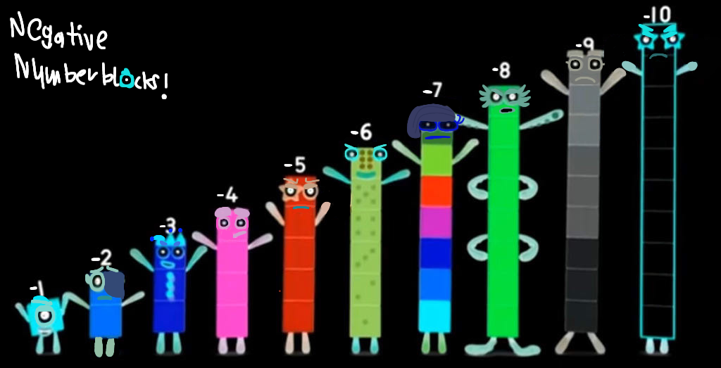 Negative Numberblocks! by MahdiElTakche on DeviantArt