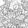 Sweet Doodle Colouring page