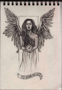 Angel tattoo design