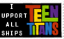 Teen Titans ships stamp
