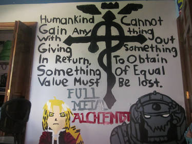 Fullmetal Alchemist (Wall 3 of My Bedroom Mural)