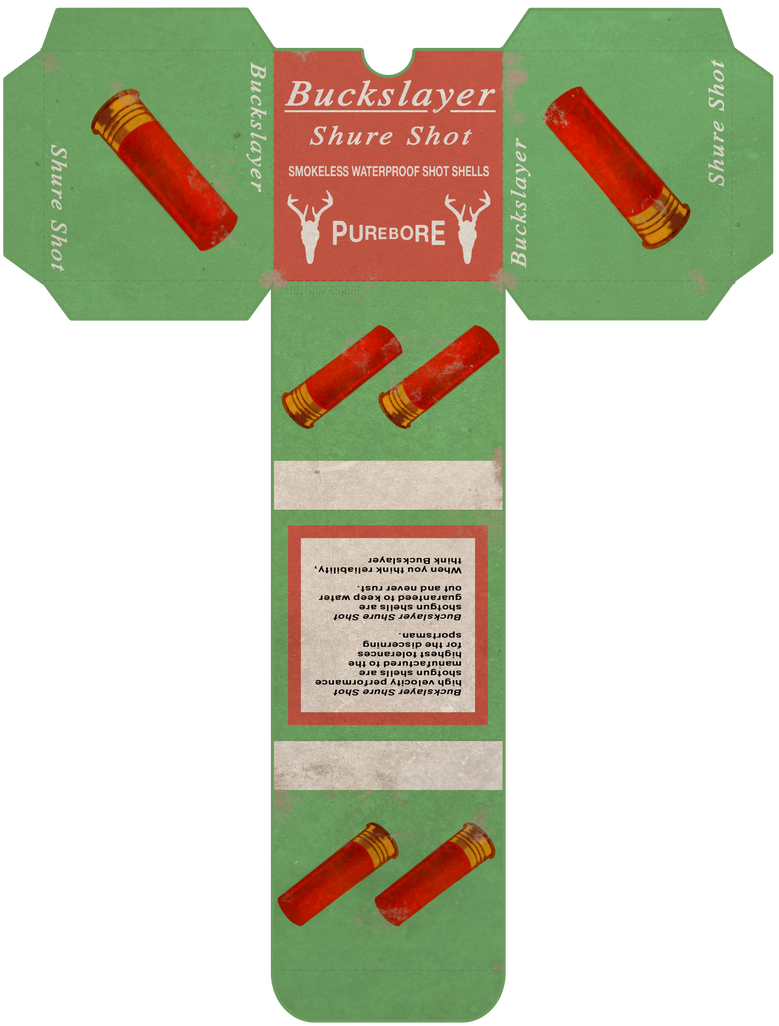 Fallout Purebore Shotgun Shell Printable Template By Vaultworkshop