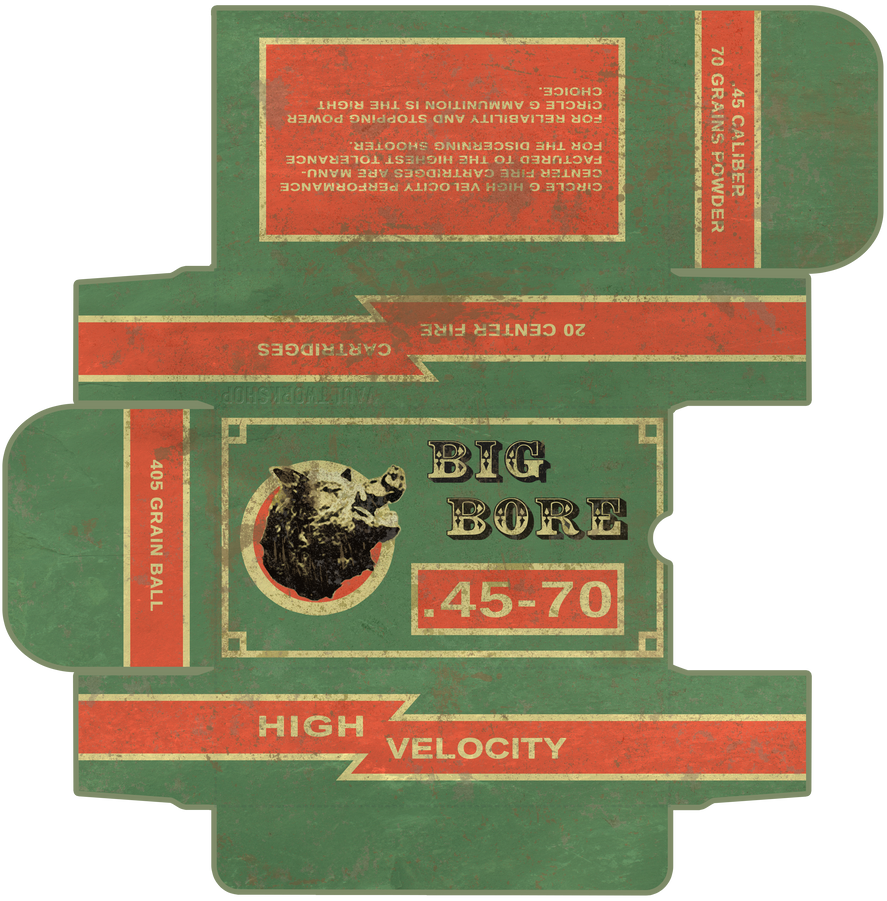 45 70 Printable Ammo Template Fallout By Vaultworkshop On DeviantArt