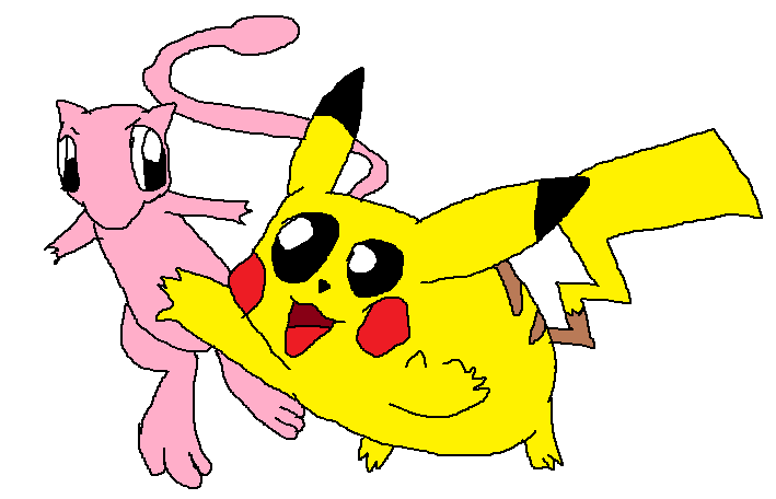Mew and Pikachu by Gobofan506089 on DeviantArt