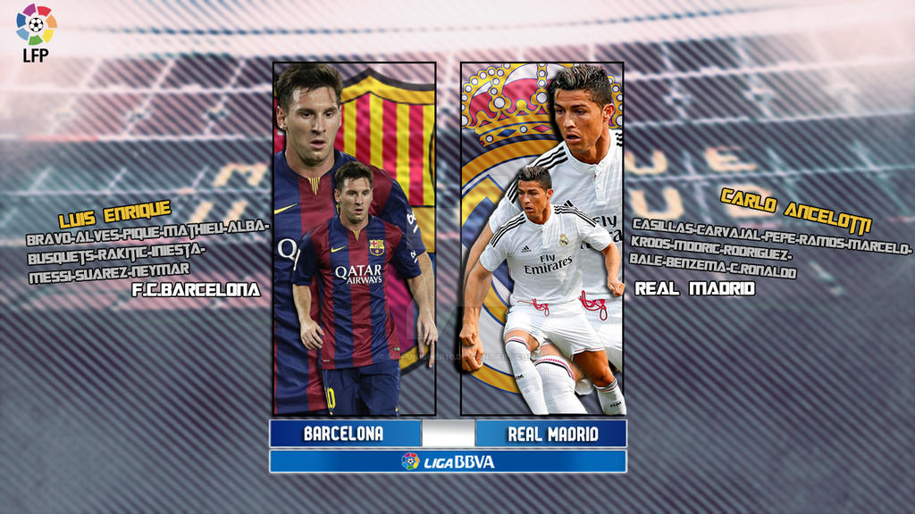 El Classico Predicted lineup by MrPunisheR10 on DeviantArt