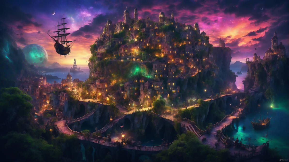 forbidden tech, alc by gmkarlsvard on deviantart... City of Dreams - The Port of Elyria by GMKarlsvard on DeviantArt