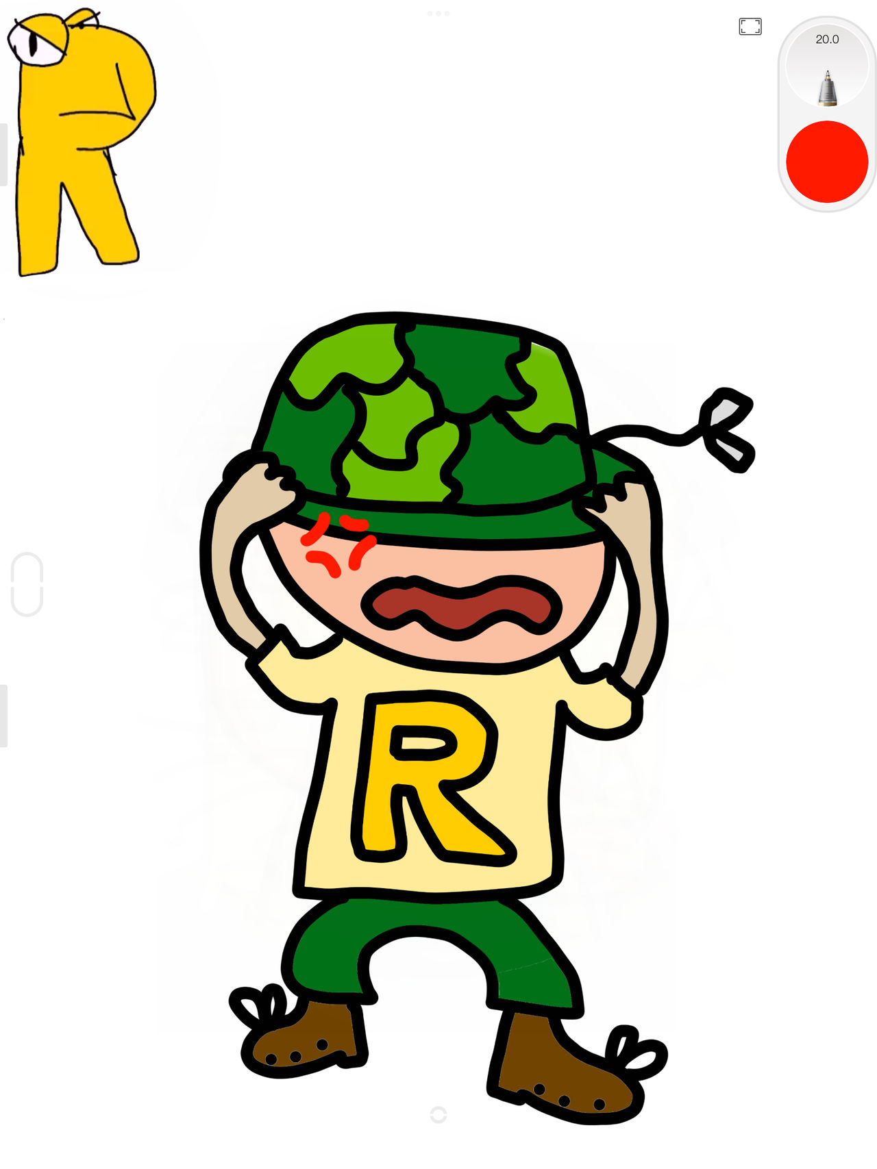 Humanized version of r from the german alphabet. by Octopuslover342 on ...