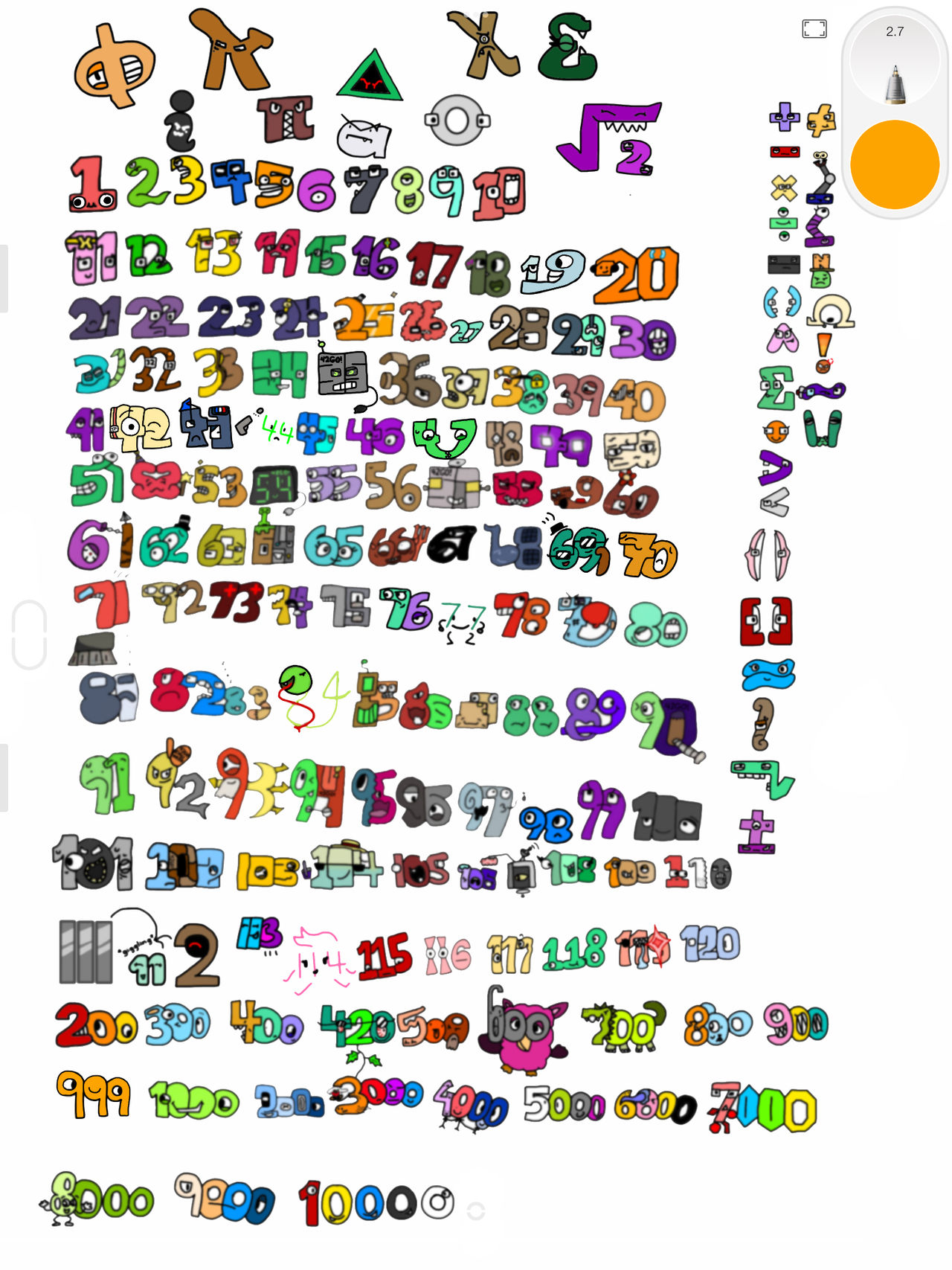 Number lore (Delta - Phi). by Octopuslover342 on DeviantArt