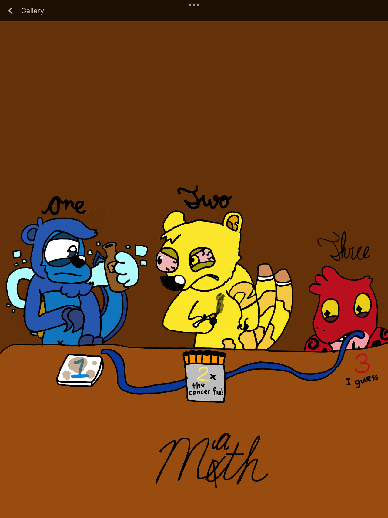 Uno, dos, y tres (Art trade). by Octopuslover342 on DeviantArt