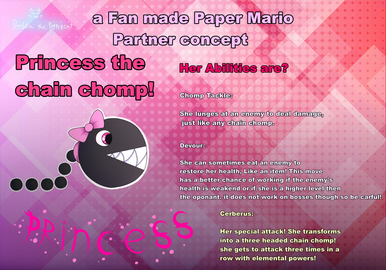 Princess the chain chomp reference sheet