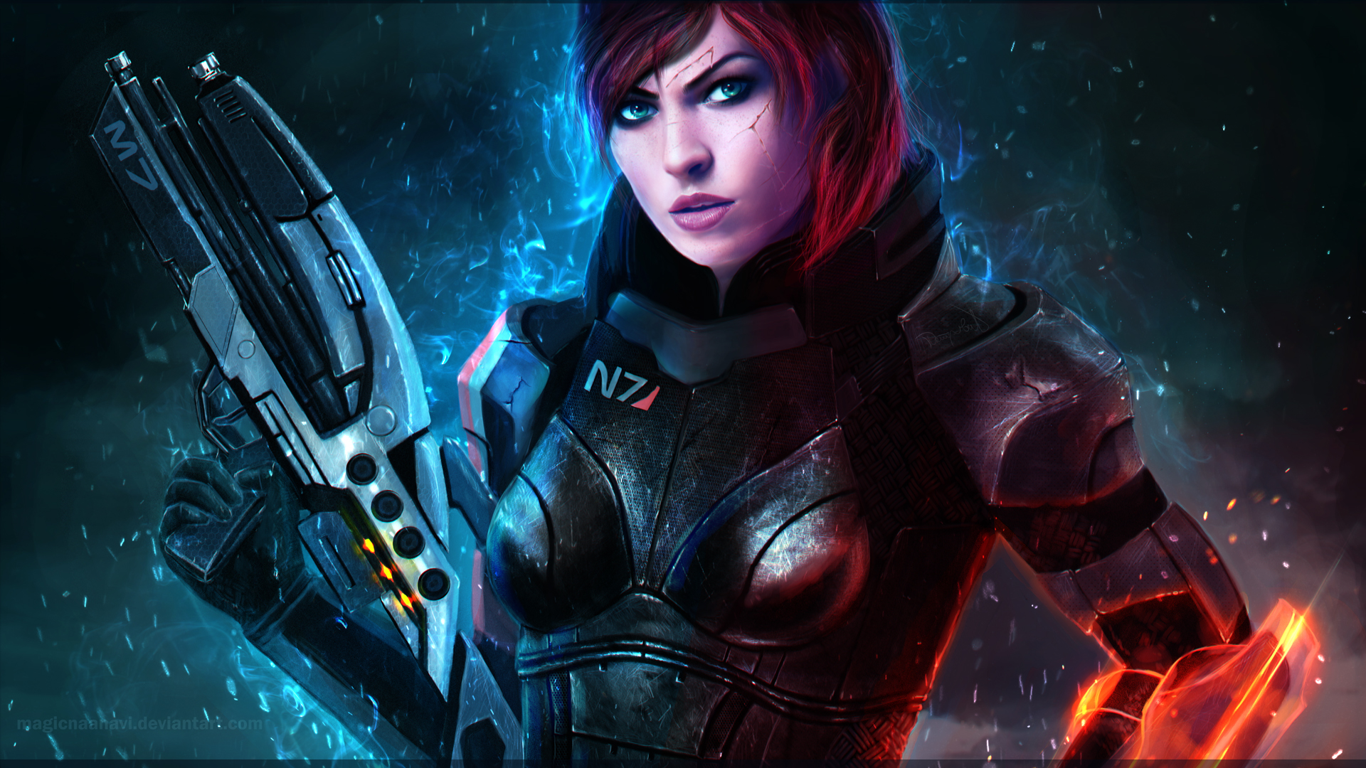 Commander Shepard by MagicnaAnavi on DeviantArt