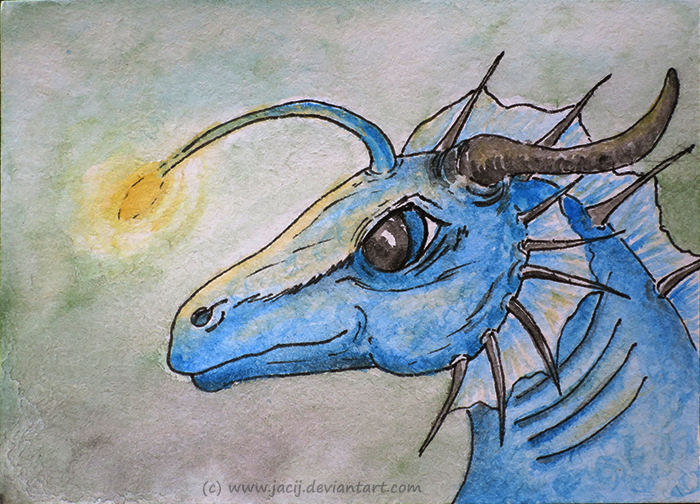 Deep sea dragon ACEO