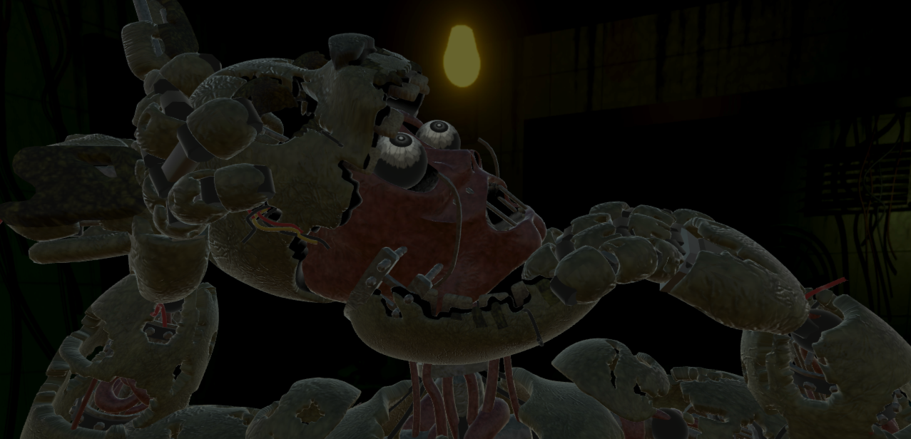 Springtrap Dying Springtrapped/Death Screen Easter Egg (FNaF3) by 3dFNaFArt on DeviantArt