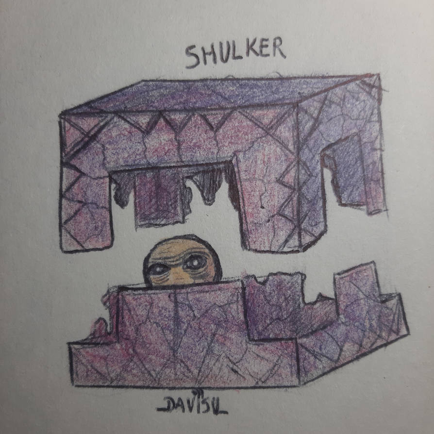 Deviantart Shulkkid Shulker by Davisu on DeviantArt