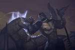 Kong vs Godzilla by ZombieCentipede