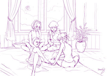 WIP: Team leader Tenten and the girls!
