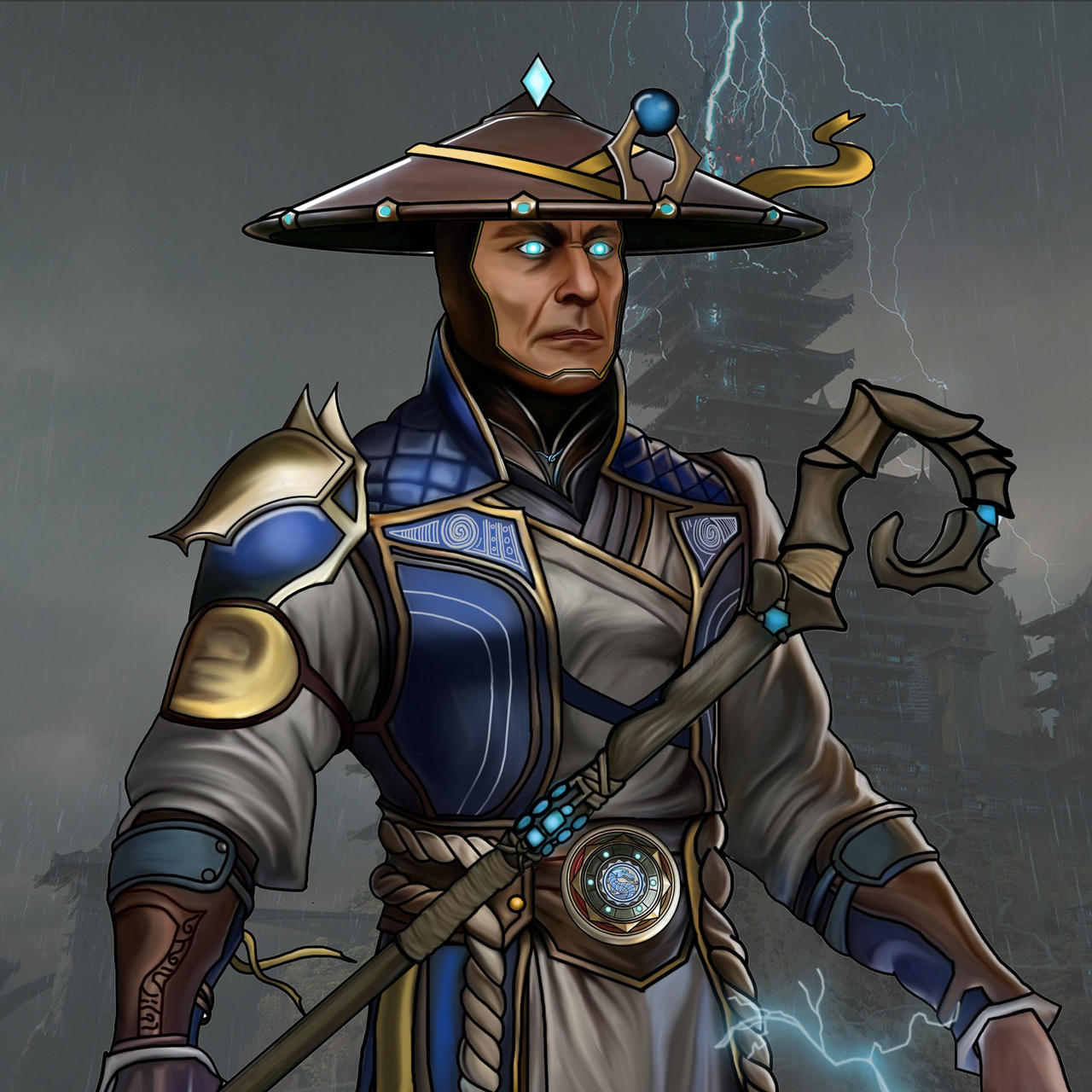 MK11 RAIDEN FACEUP by soyeldrakus on DeviantArt