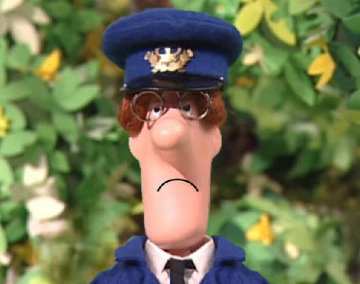 Postman Pat Angry by brandoncockburn on DeviantArt