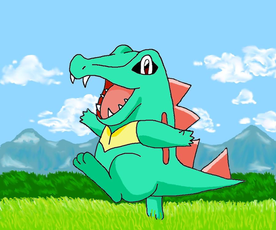 Totodile on a Stroll