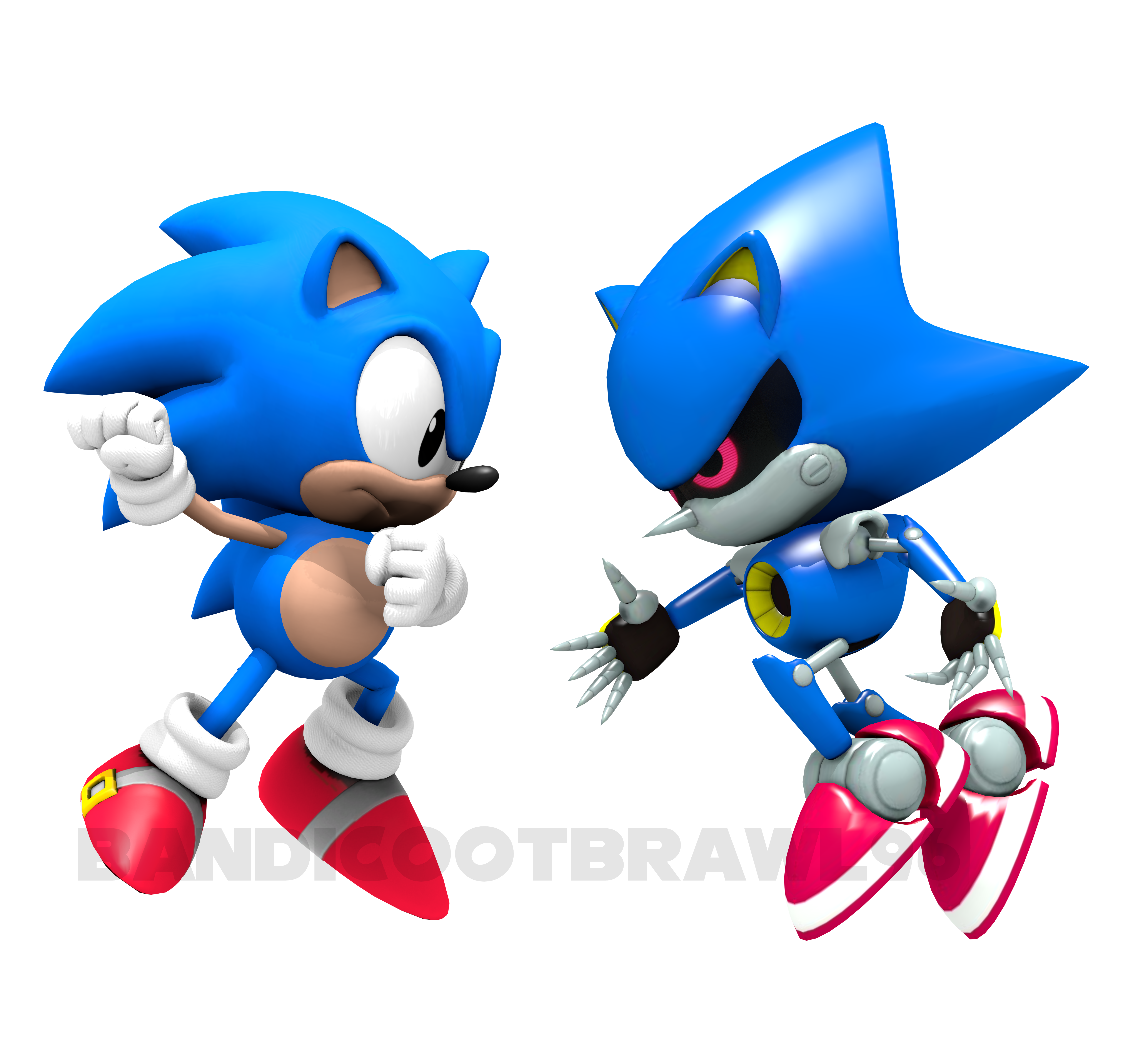 Classic Sonic Shrug Render by bandicootbrawl96 on DeviantArt