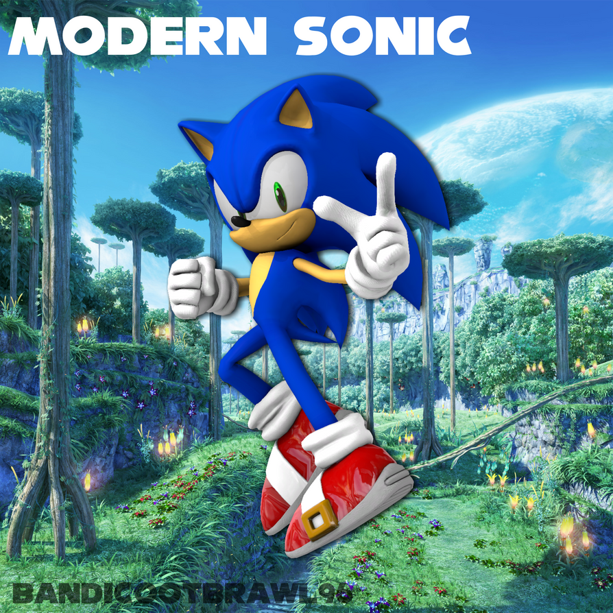 Modern Sonic - Sonic Rush Test Render by bandicootbrawl96 on DeviantArt