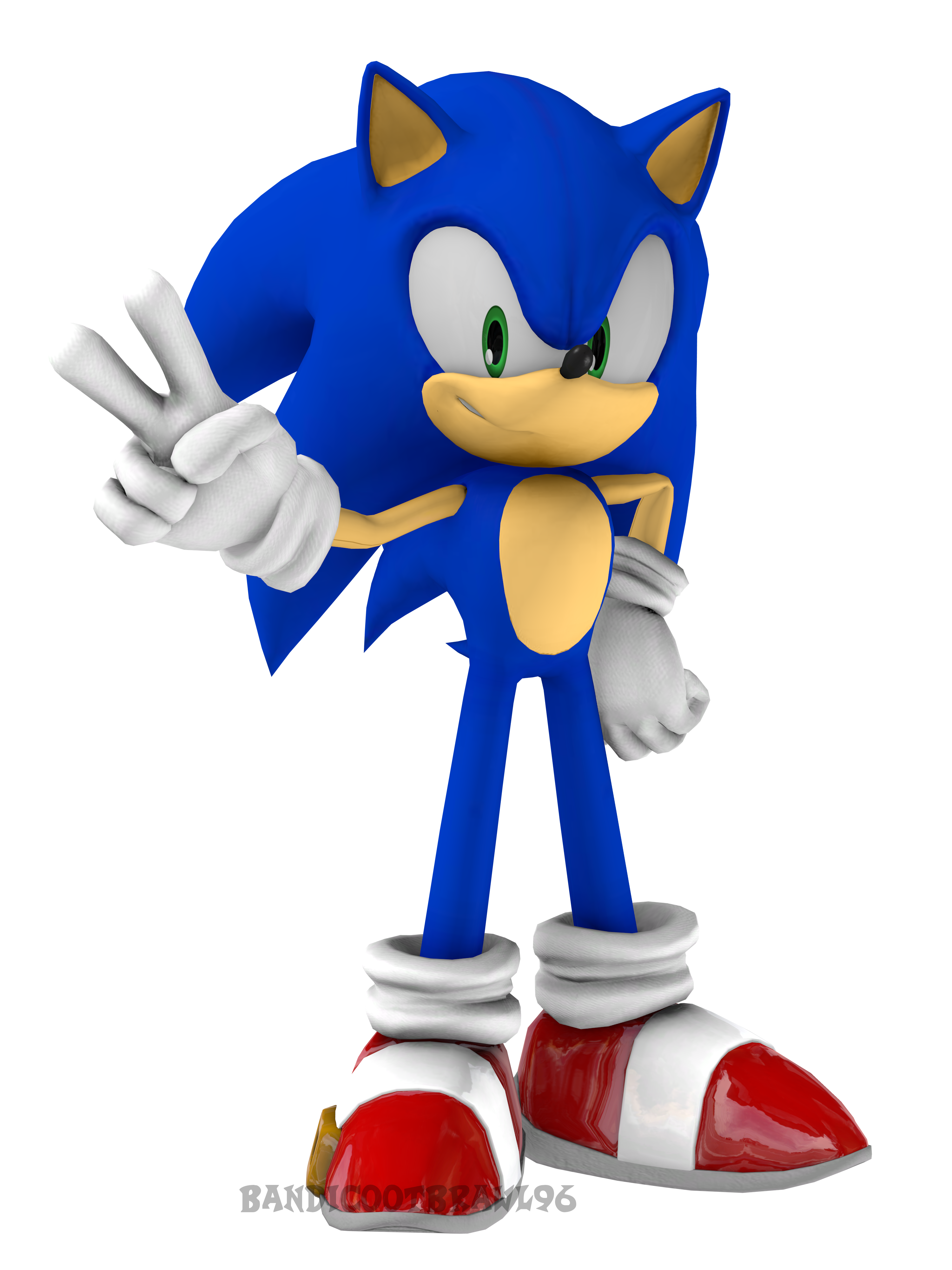 Classic Sonic  Mania Render by bandicootbrawl96 on DeviantArt