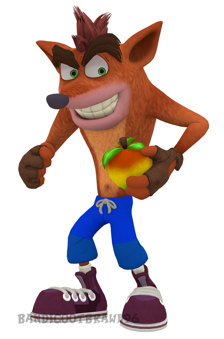 (OUTDATED) Crash Bandicoot Holding Wumpa Fruit by bandicootbrawl96 on ...