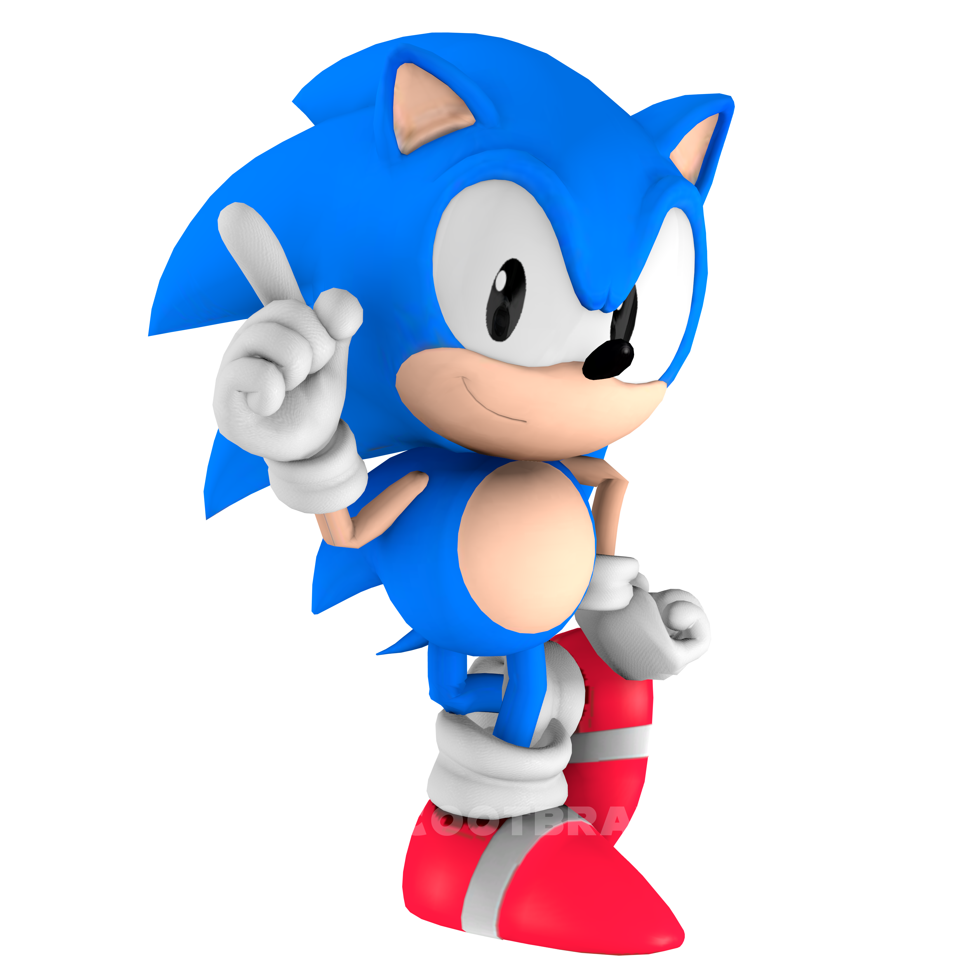 Classic Sonic May 2023 Render by bandicootbrawl96 on DeviantArt