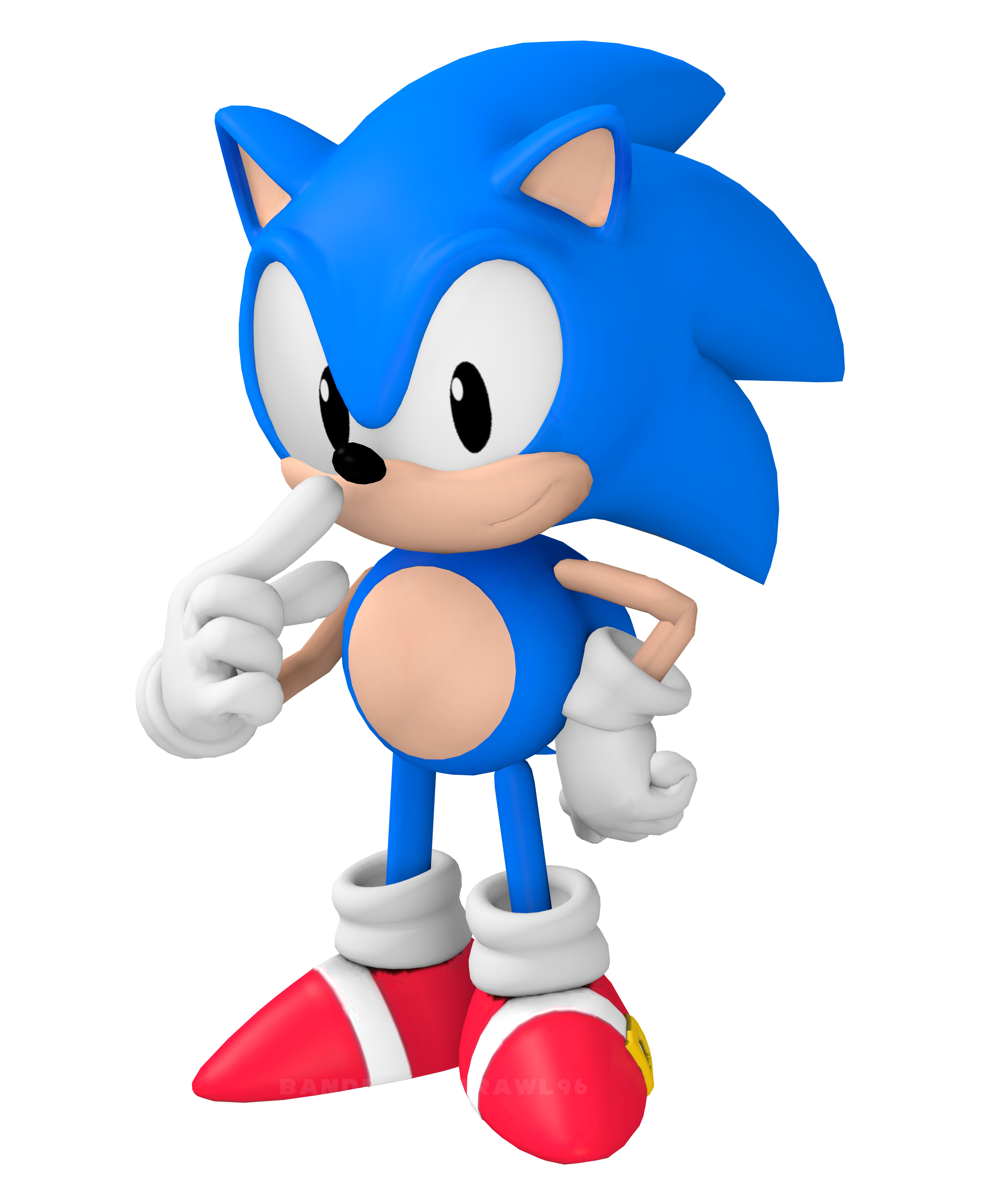 Classic Sonic Running Render by Nintega-Dario on DeviantArt