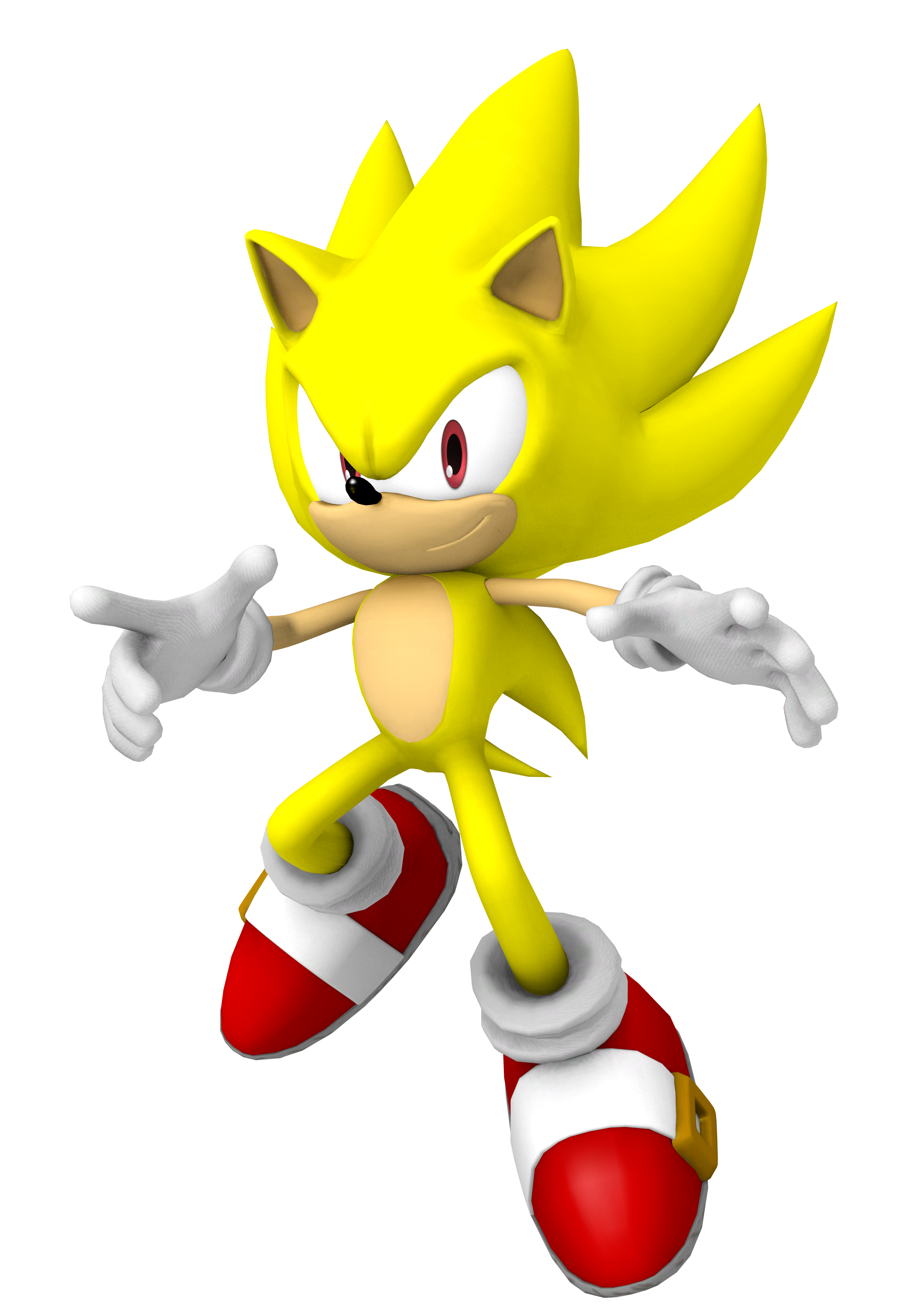 Sonic the Hedgehog render, Super Sonic 1 by Justin113D on DeviantArt