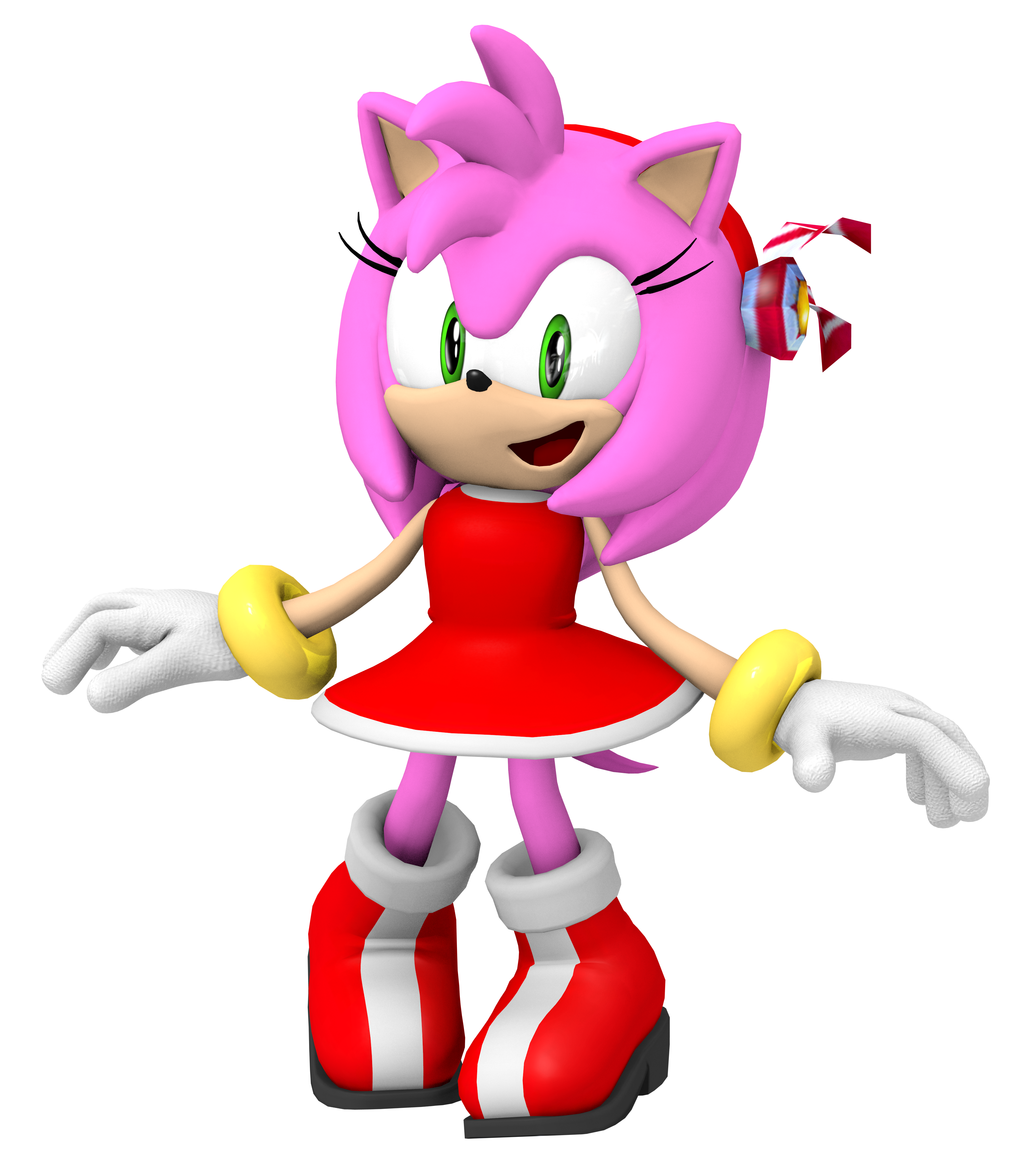 Amy Rose Render by bandicootbrawl96 on DeviantArt