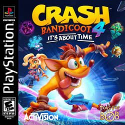 Crash Bandicoot 4: It's About Time PS1 Cover Art