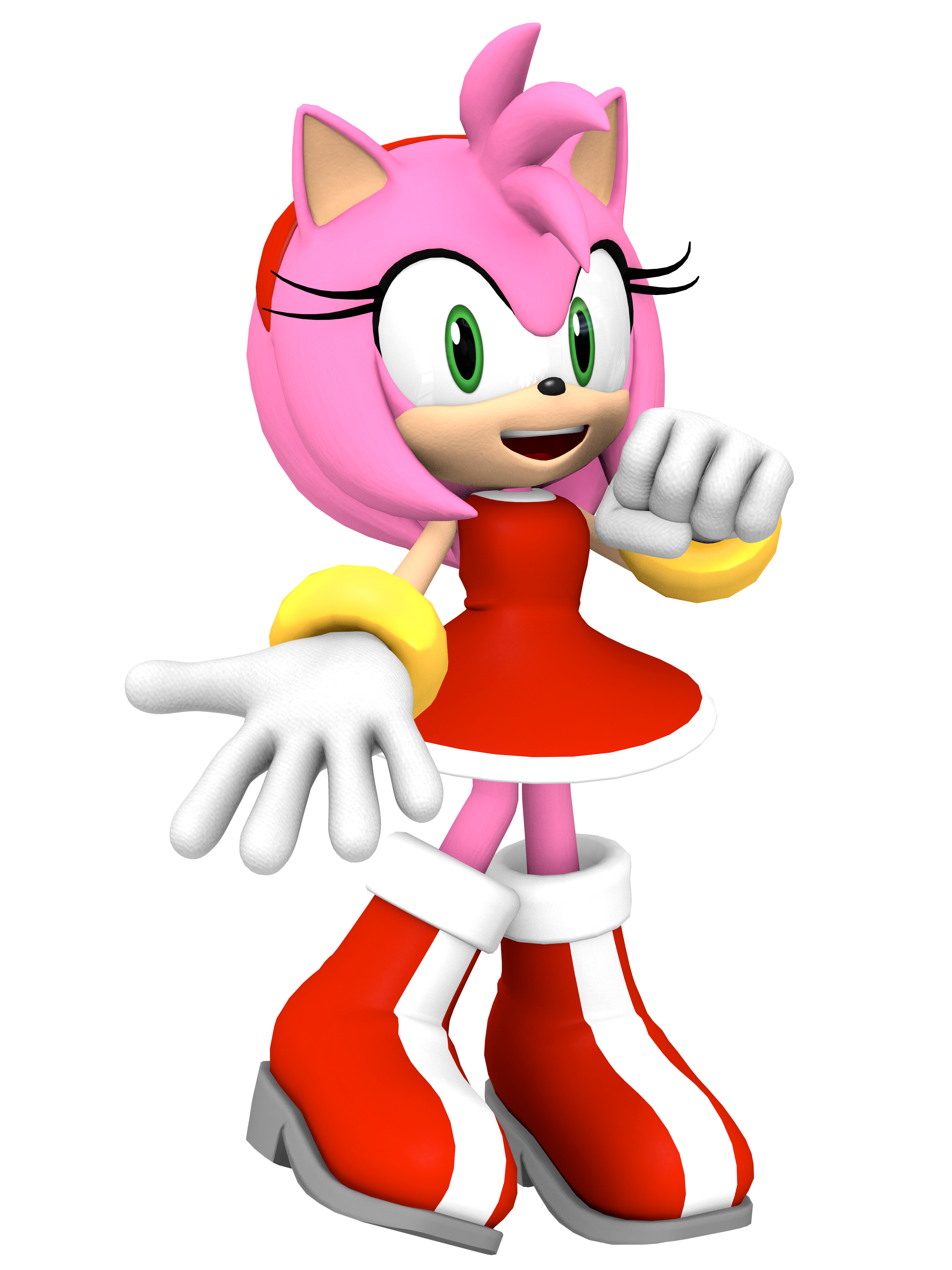 Amy Rose Render by bandicootbrawl96 on DeviantArt