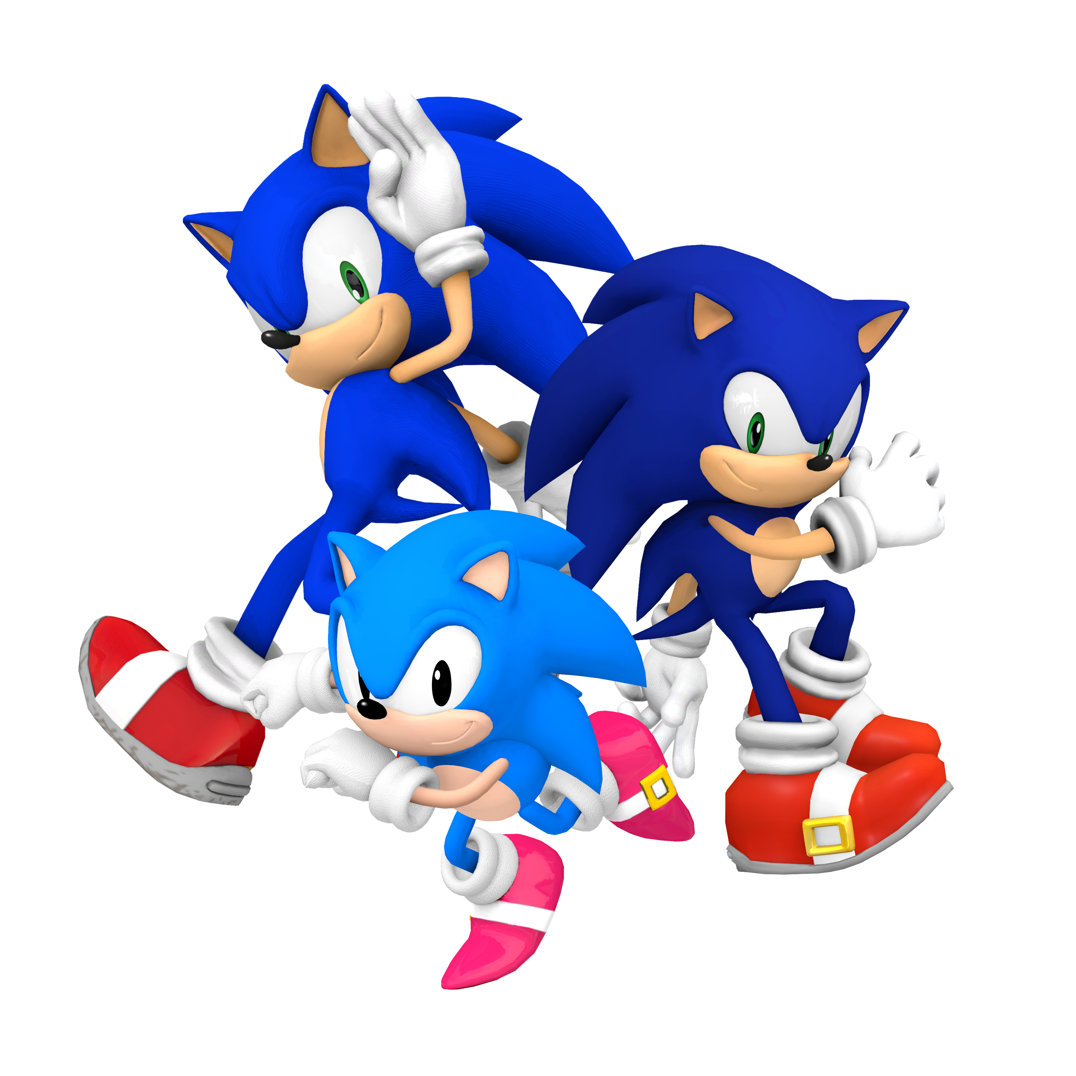 Sonic the Hedgehog 2 Sonic Run Model PNG by SpongeBobfan2010 on DeviantArt