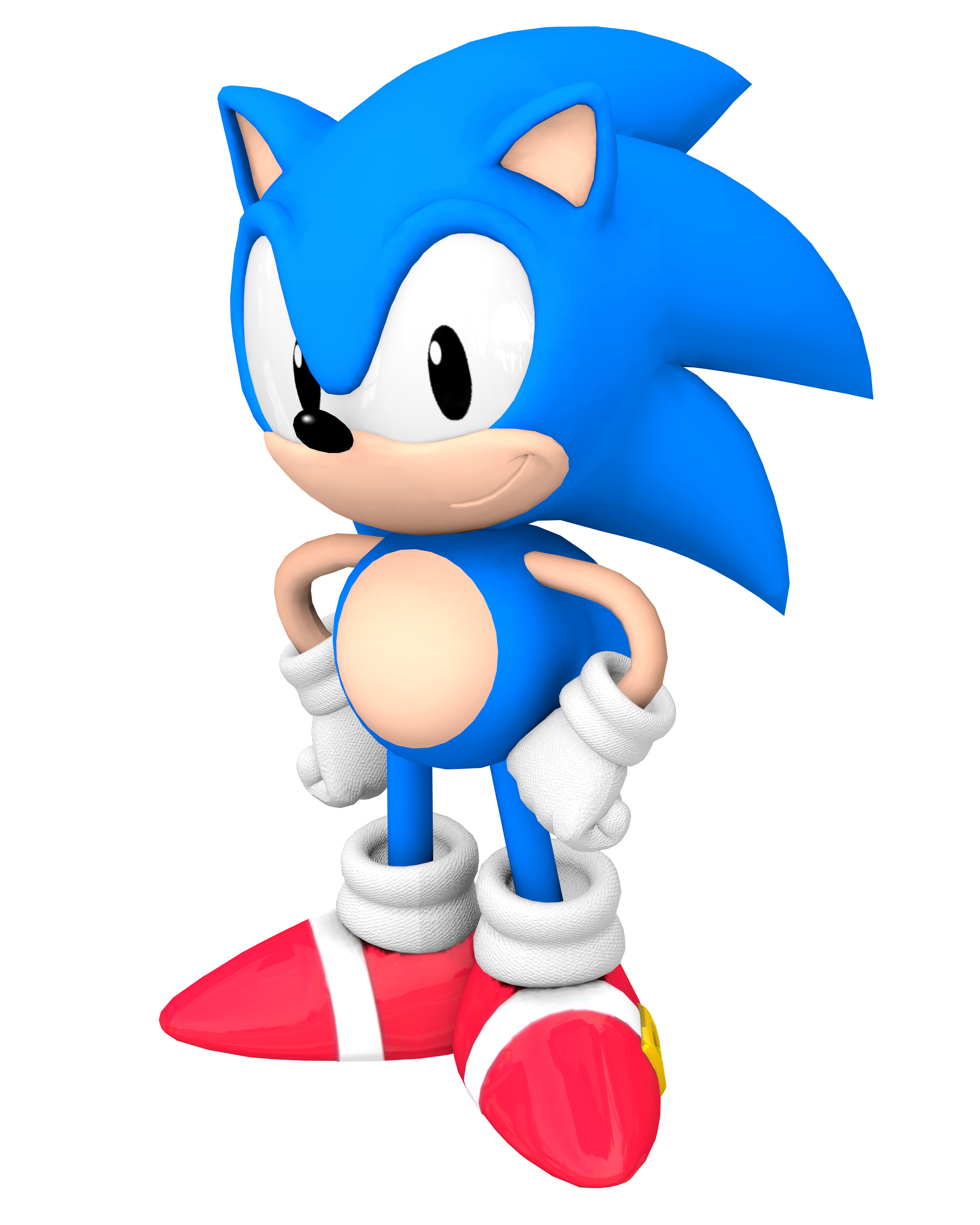 Classic Sonic  Sonic the Hedgehog 2 Render by bandicootbrawl96 on  DeviantArt