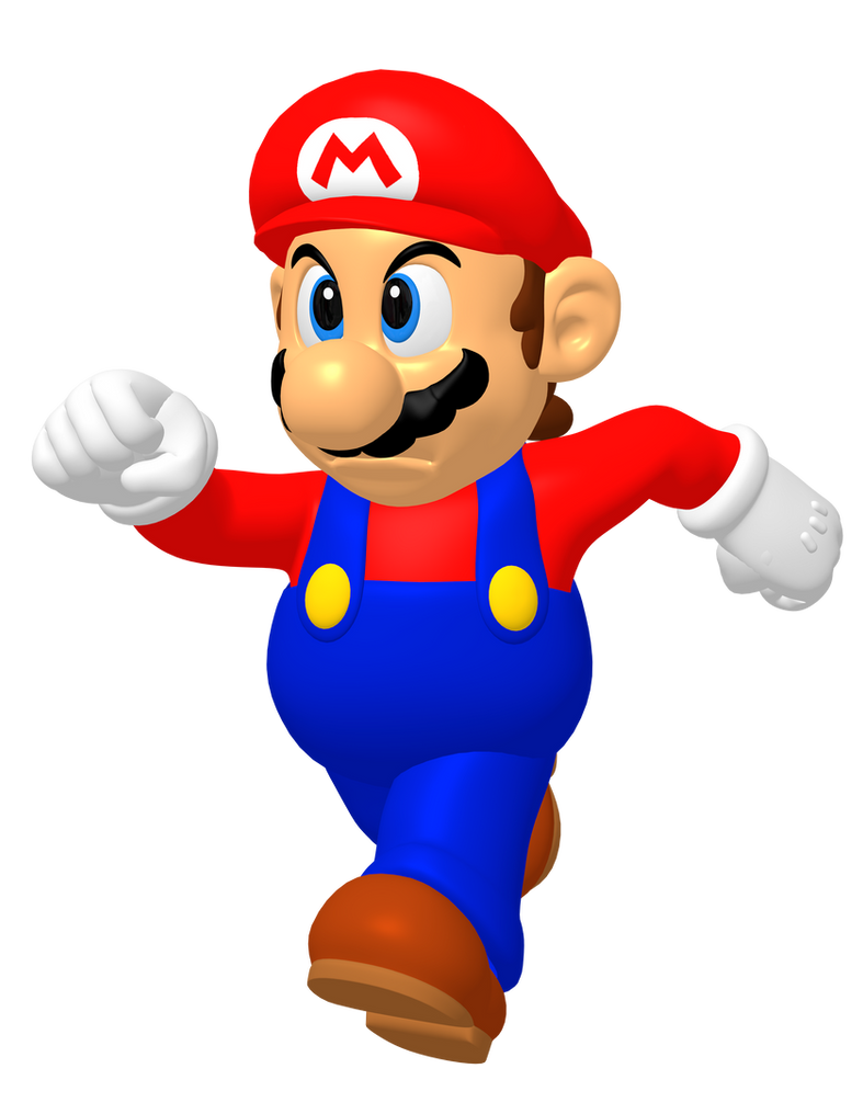 N64 Mario - SM64 Run Render by bandicootbrawl96 on DeviantArt