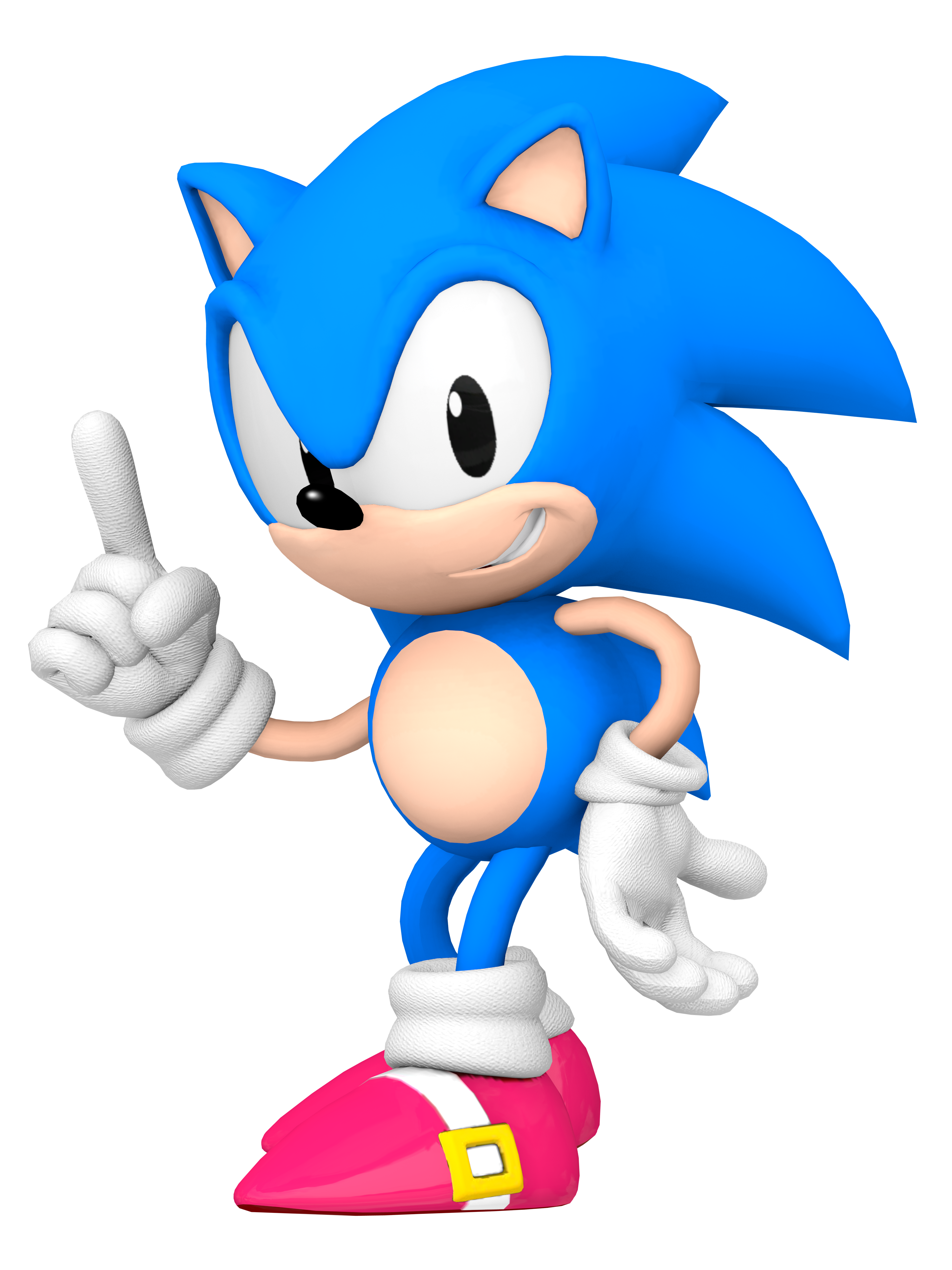 Classic Sonic Render by bandicootbrawl96 on DeviantArt