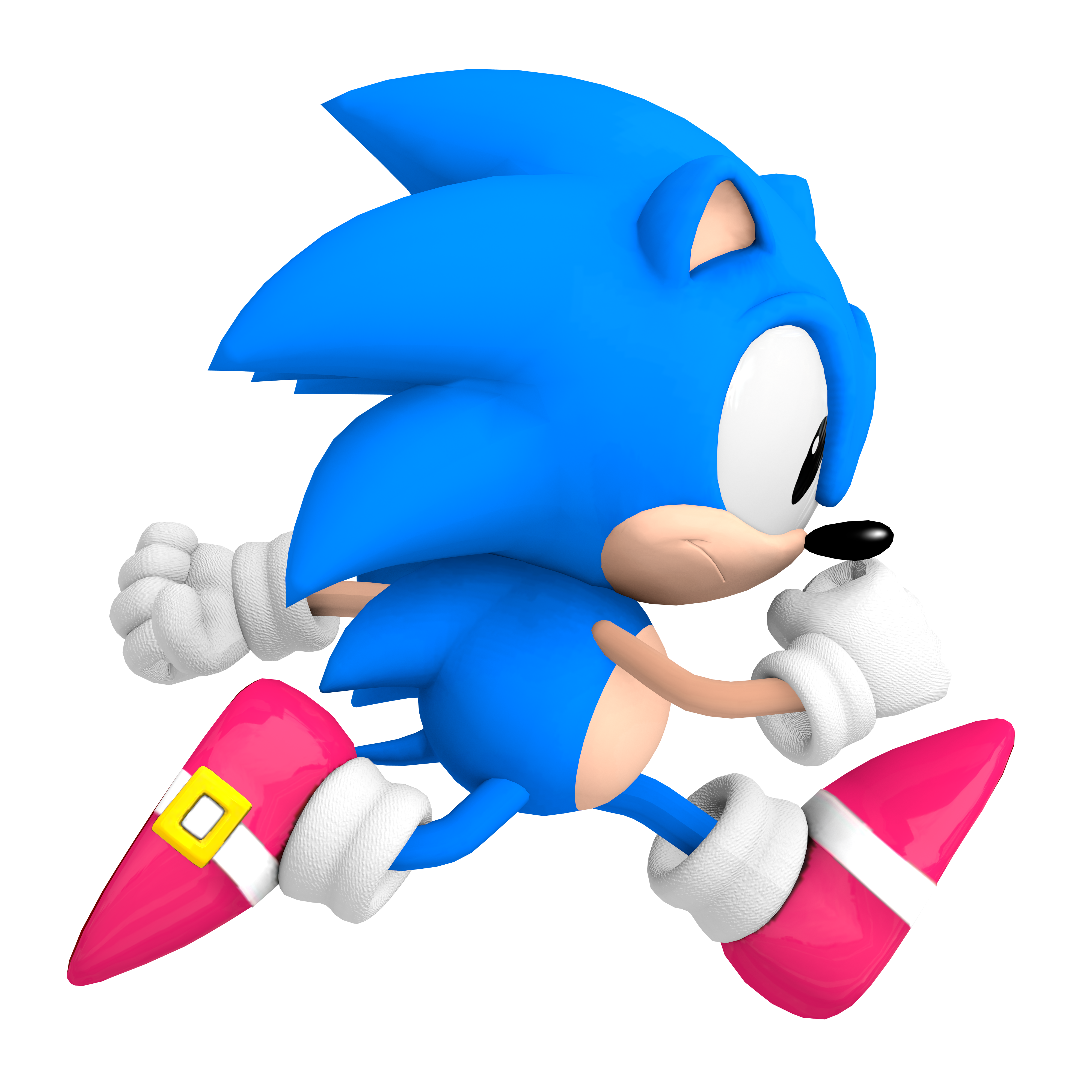 Made a render with Dancada's Classic Sonic model.