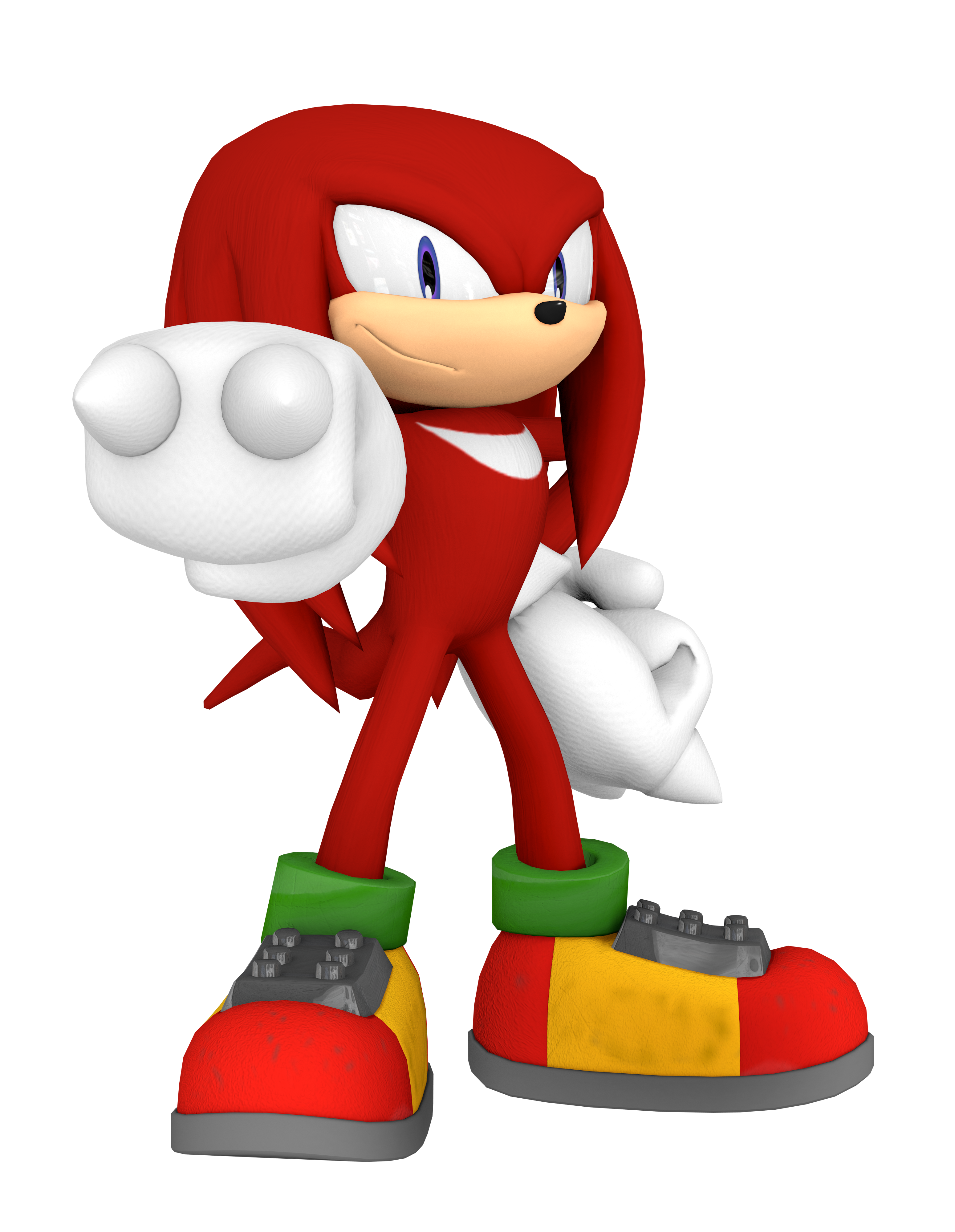Knuckles Rende Knuckles the Echidna (Modern) Render by bandicootbrawl96 on DeviantArt