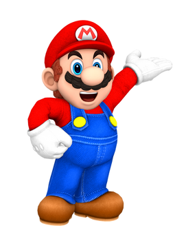 Mario Presenting Render