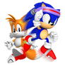 Saturn Era Sonic and Tails Render