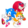 Classic Sonic and Friends Render