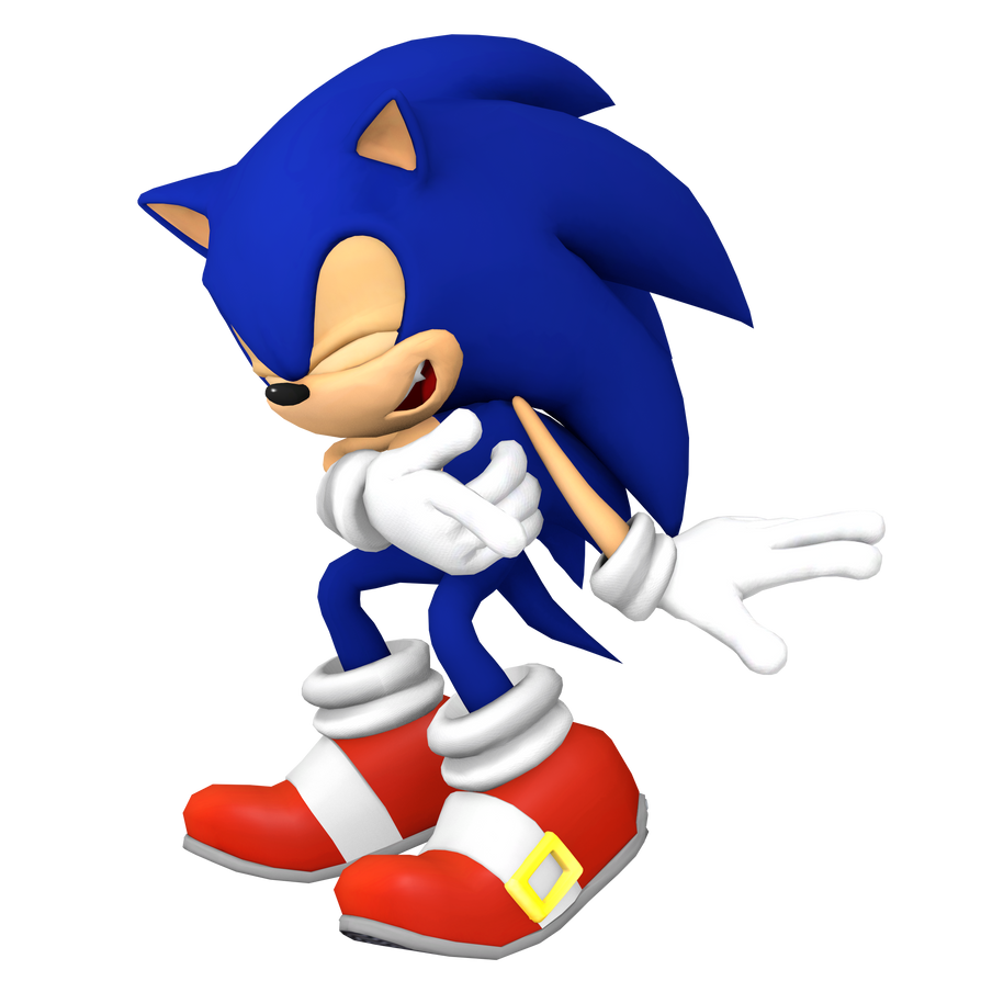 Dreamcast Sonic Laughing Render by bandicootbrawl96 on DeviantArt