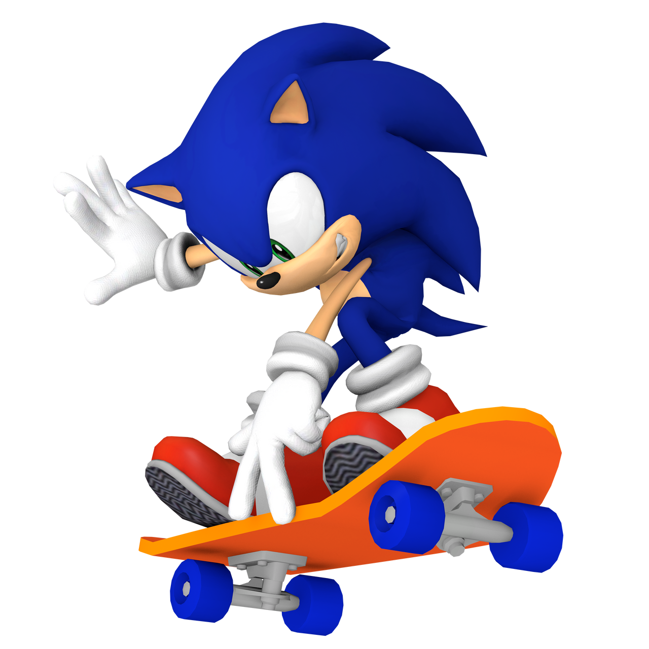 Dreamcast Sonic Skateboard Render by bandicootbrawl96 on DeviantArt