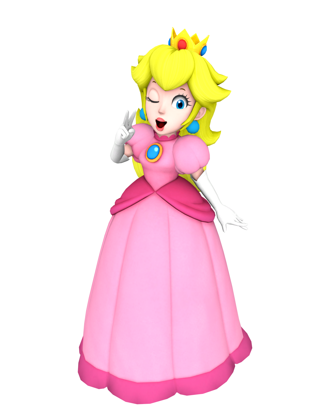 Princess Peach Render