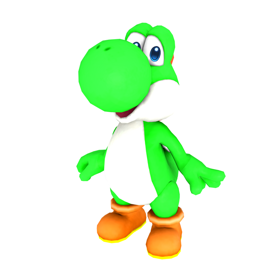 Yoshi Render by bandicootbrawl96 on DeviantArt