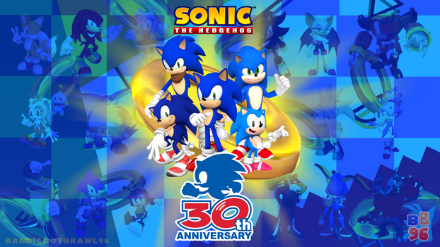 Sonic the Hedgehog's 30th Anniversary Wallpaper