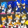 Sonic and Tails Generation by Generation
